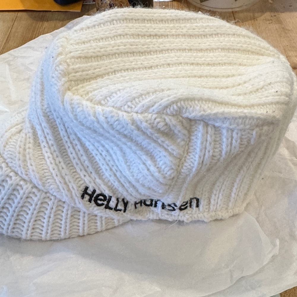 Helly Hansen Kids Cream Knit Hat